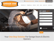 Tablet Screenshot of garageone.ca